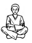seated crosslegged